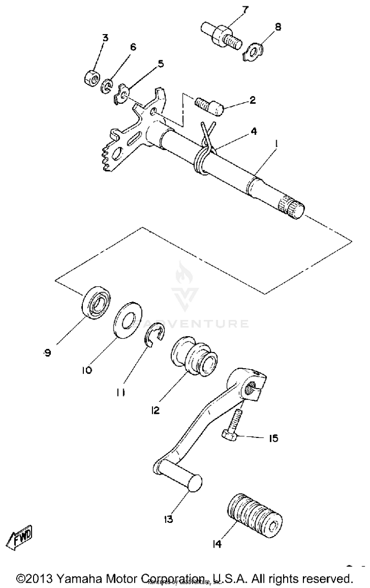 Shift Shaft Pedal Schematic