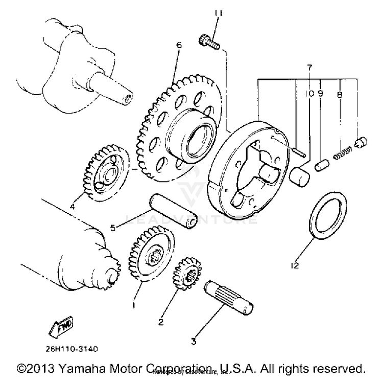 Starter Clutch Schematic