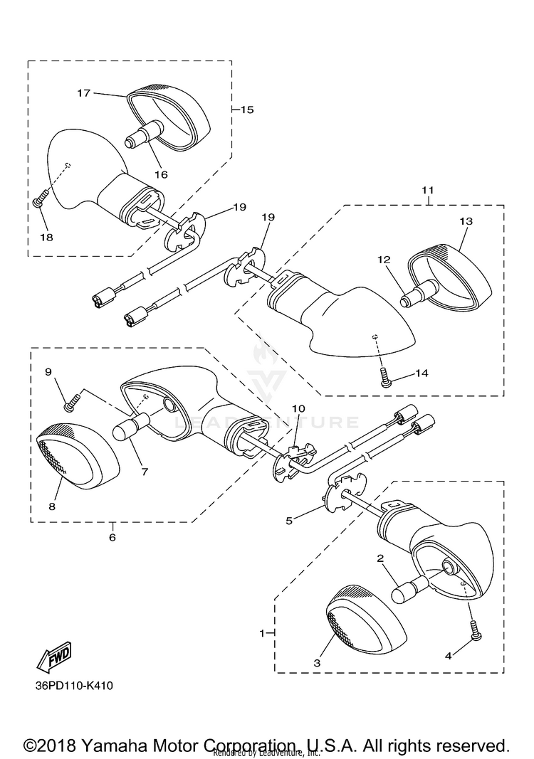 Flasher Light FZ6R - FZ6RACO - 2011 Schematic