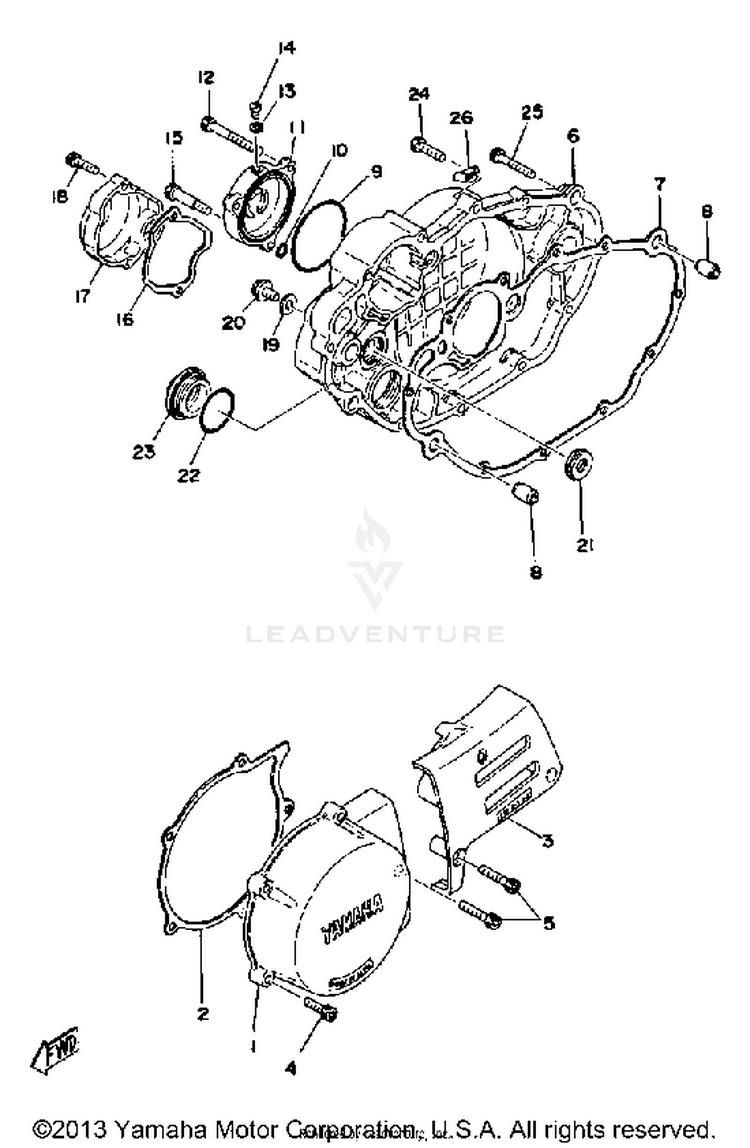Crankcase Cover Schematic