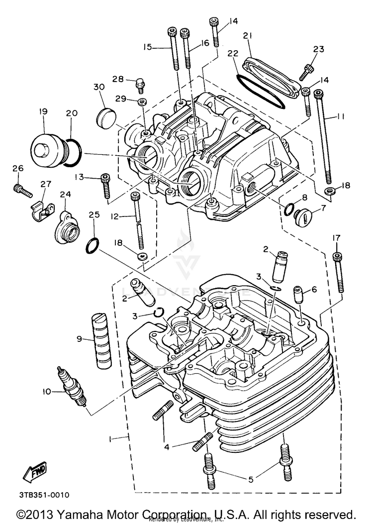 Cylinder Head Schematic