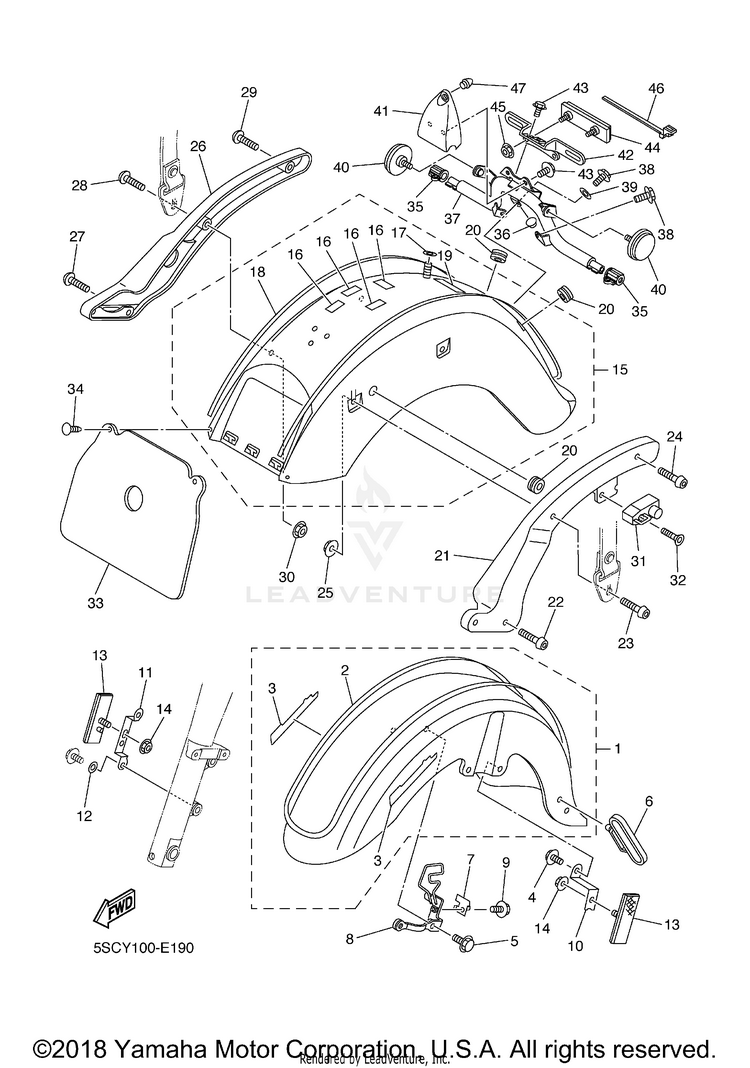 Fender V STAR 650 SILVERADO - XVS65ATXCB - 2008 Schematic