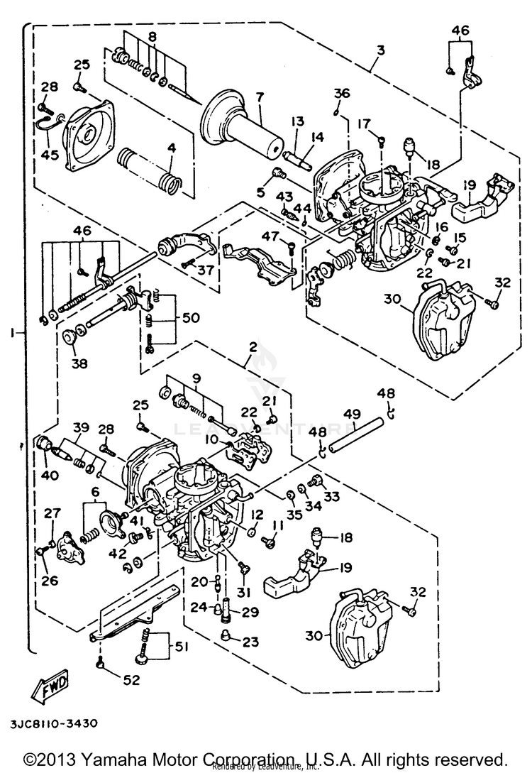 Carburetor California Model Only Schematic