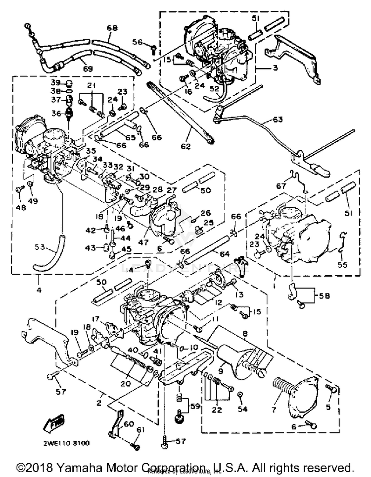 Carburetor California Model Only Schematic