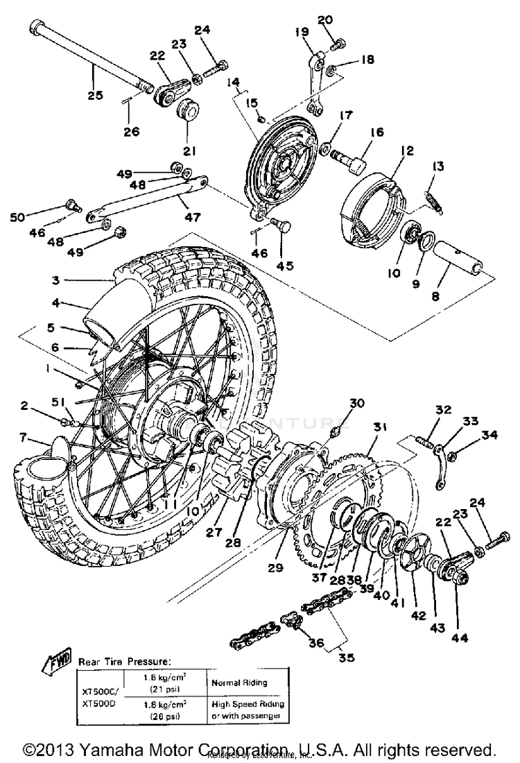 Rear Wheel Schematic