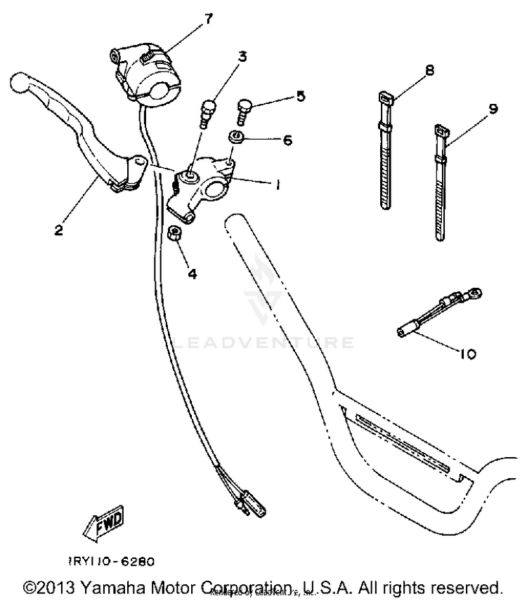 Handle Switch-Lever Schematic