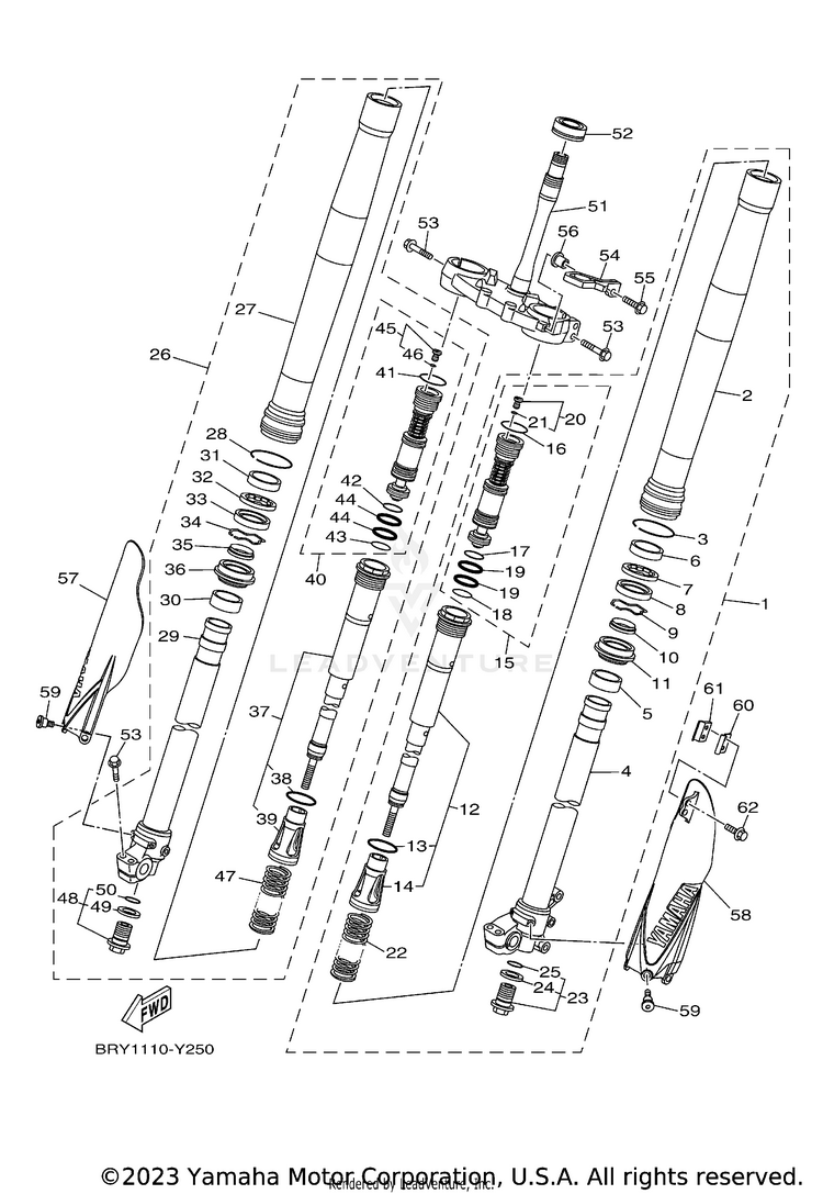 Front Fork Schematic