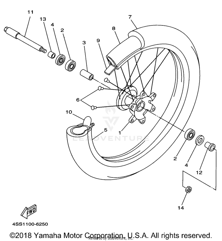 Front Wheel Schematic
