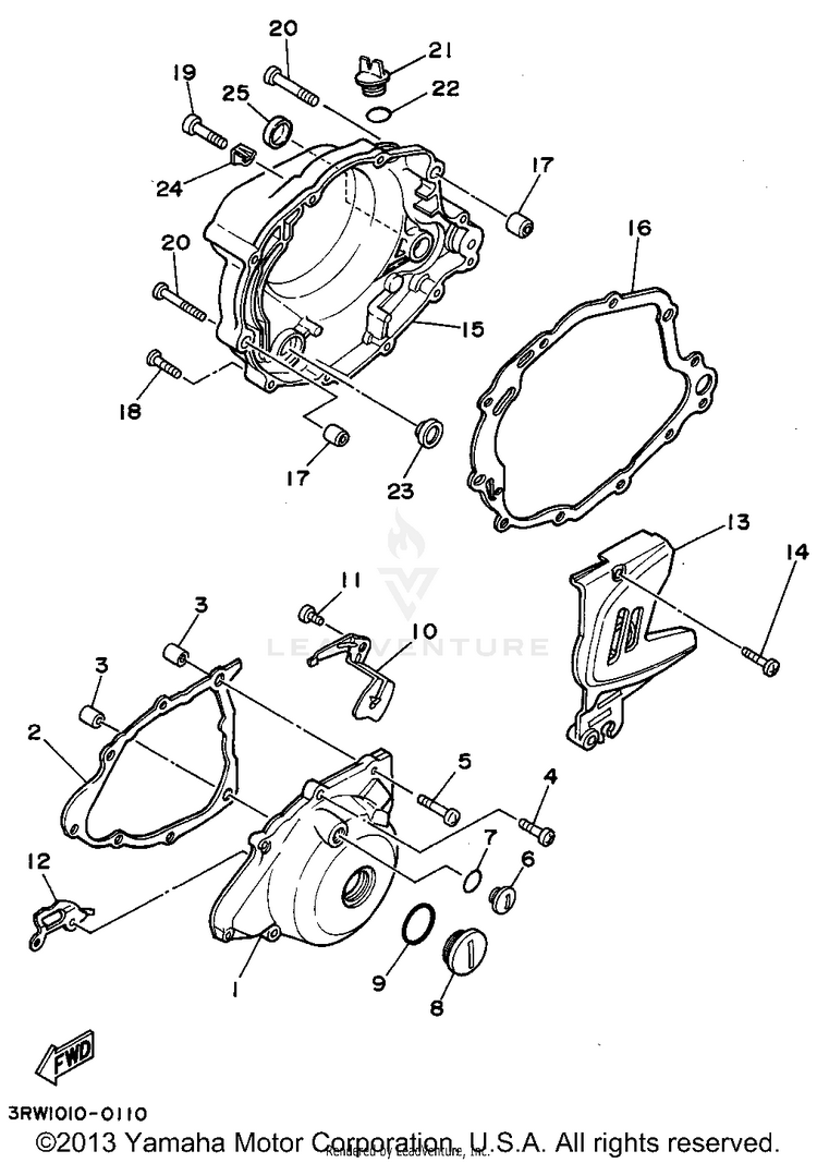 Crankcase Cover 1 Schematic