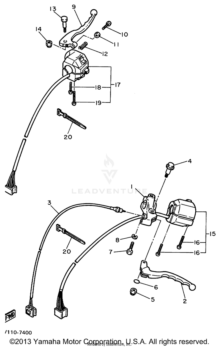Handle Switch Lever Schematic