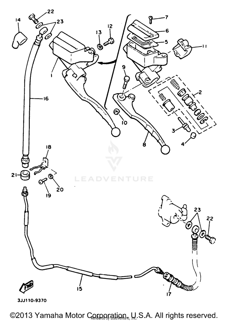 Front Master Cylinder 2 Schematic