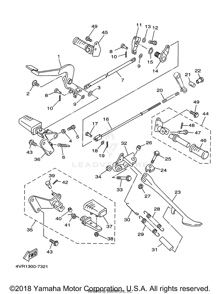 Stand Footrest Schematic