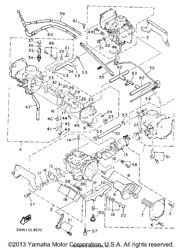 Carburetor California Model Only Schematic