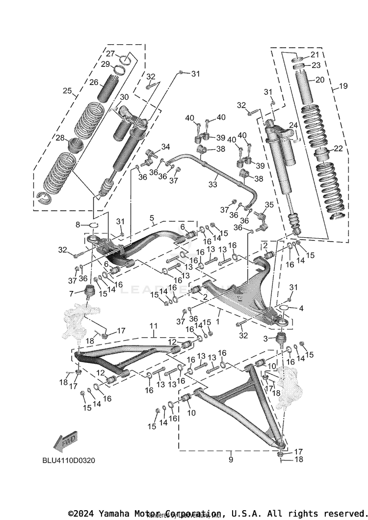 Front Suspension & Wheel Schematic