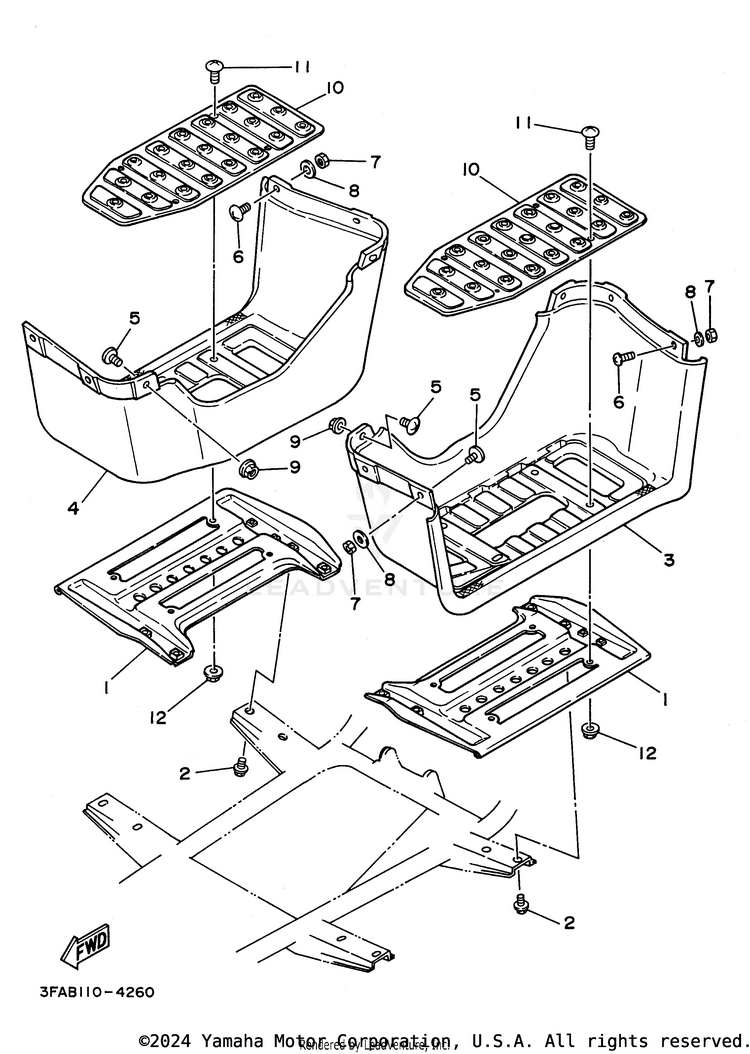 Stand Footrest Schematic