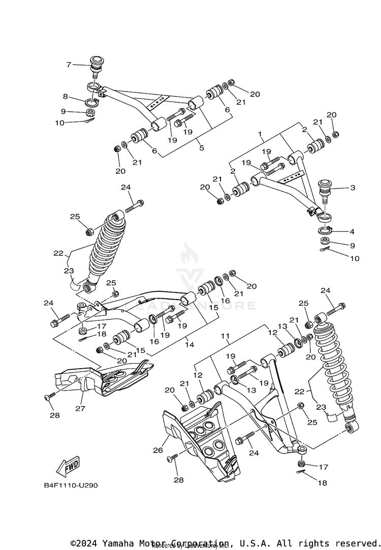 Front Suspension & Wheel Schematic