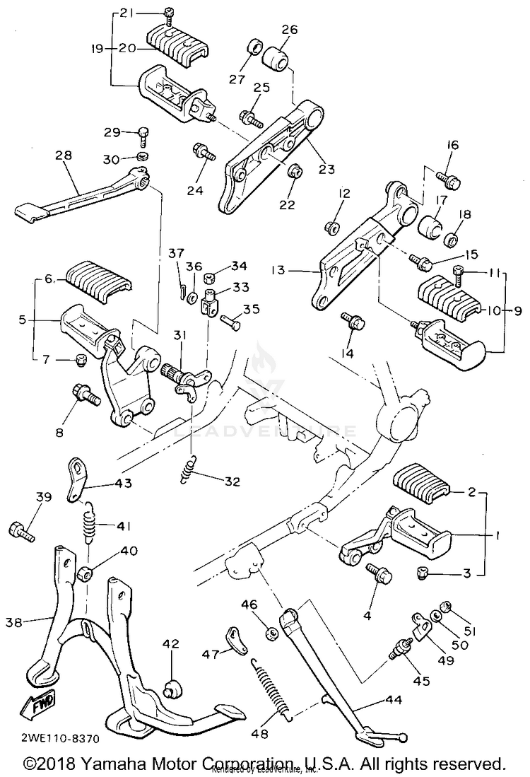 Stand Footrest Schematic