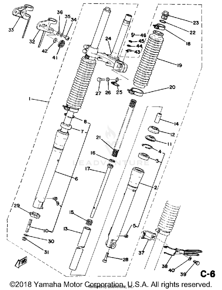 Front Fork Schematic