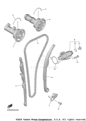 Camshaft & Chain Schematic