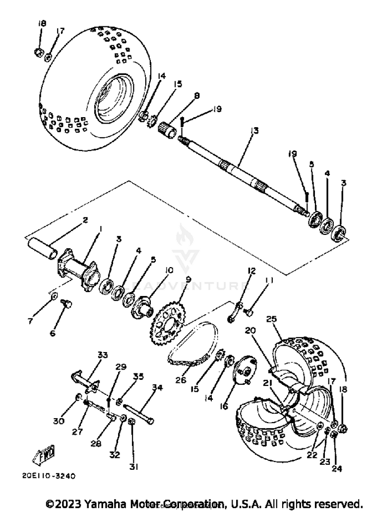 Rear Wheel Schematic