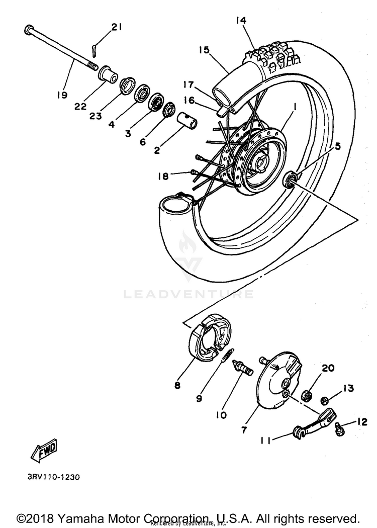 Front Wheel Schematic