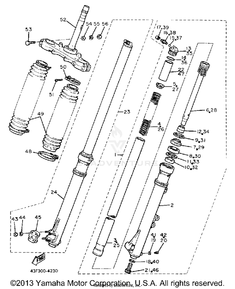 Front Fork Schematic
