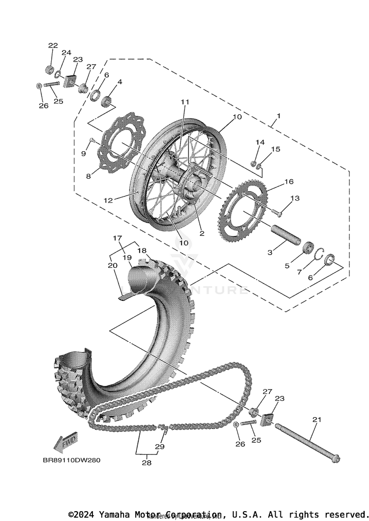 Rear Wheel Schematic