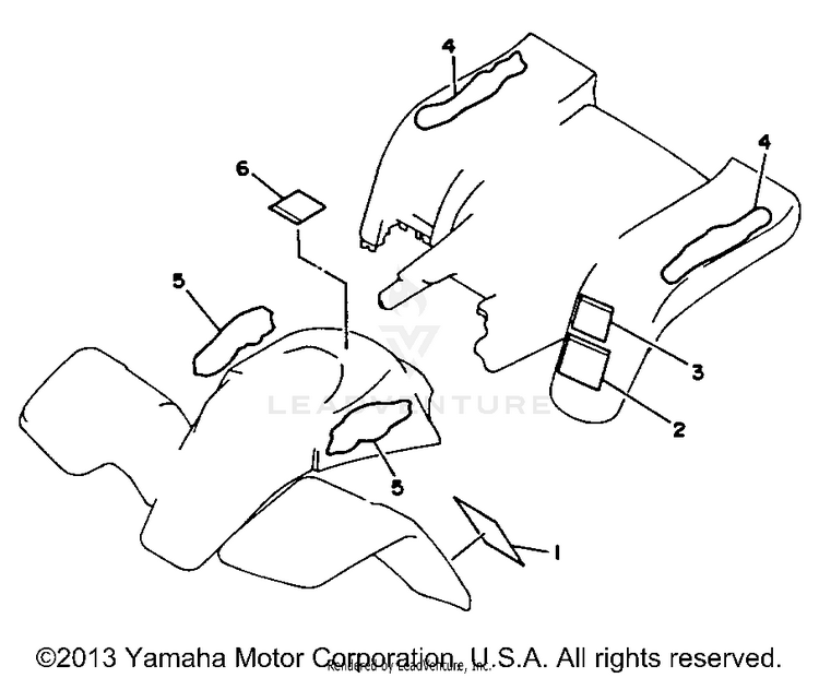 Emblem Label BLASTER - YFS200B_MN - 1991 Schematic