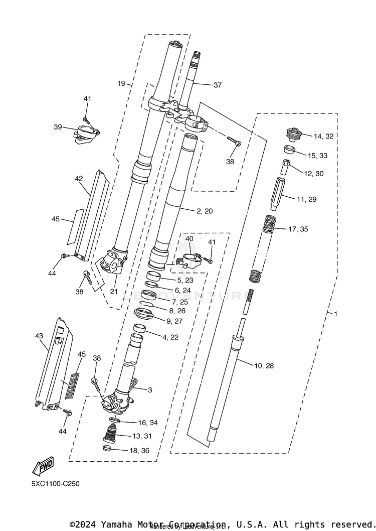 Front Fork Schematic