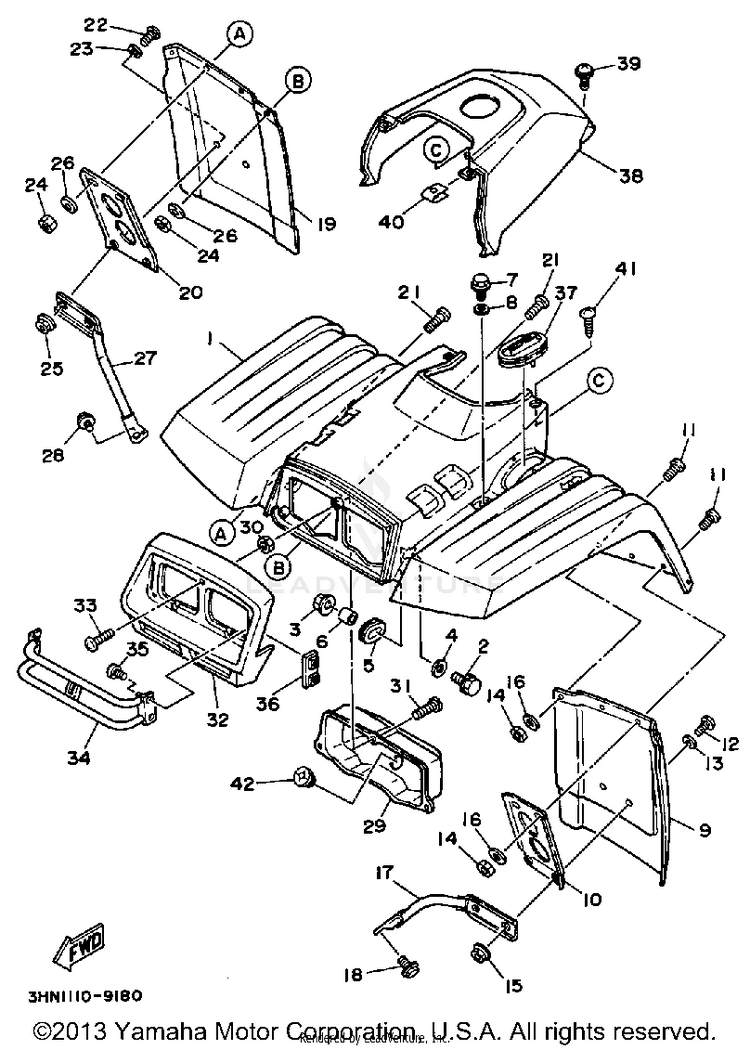 Front Fender Schematic