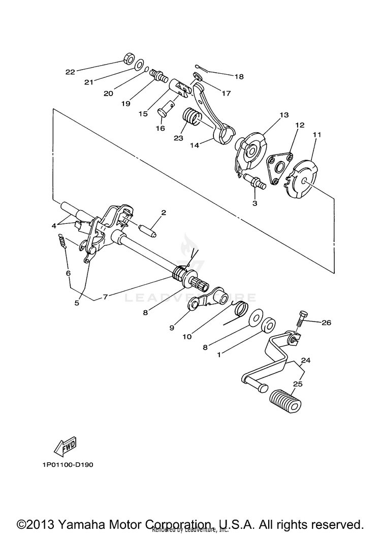 Shift Shaft Schematic