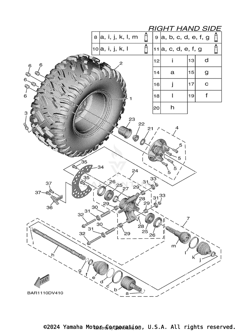 Rear Wheel 2 Schematic