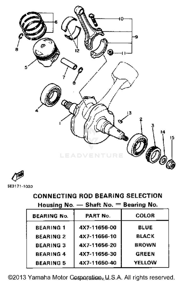 Crankshaft Piston Schematic