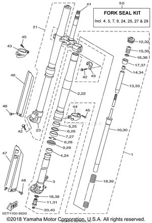 Front Fork Schematic