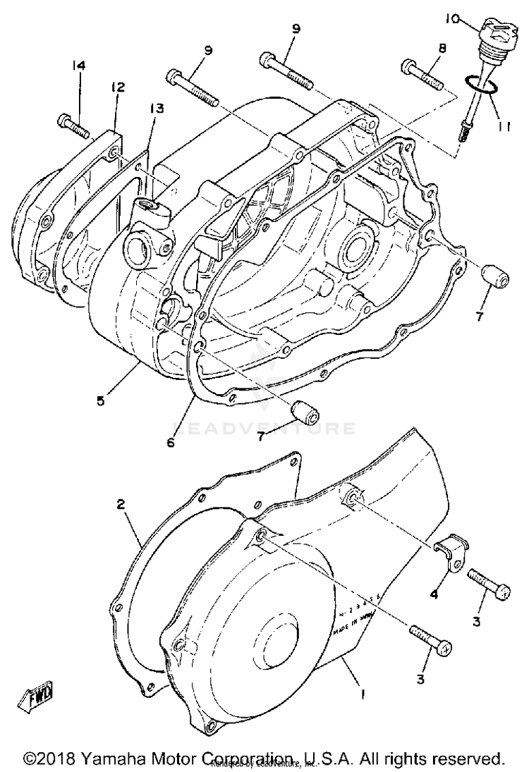 Crankcase Cover Schematic