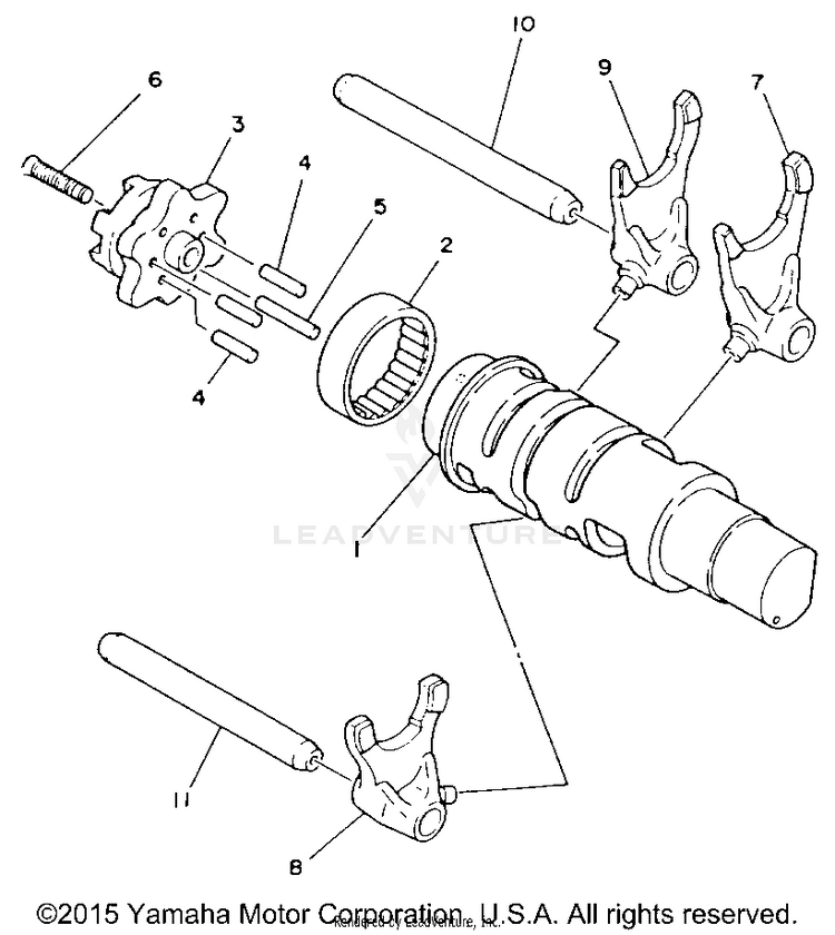 Shift Cam Fork Schematic
