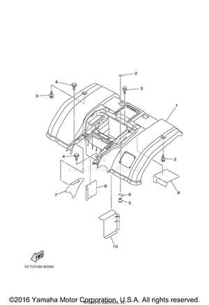Rear Fender Schematic