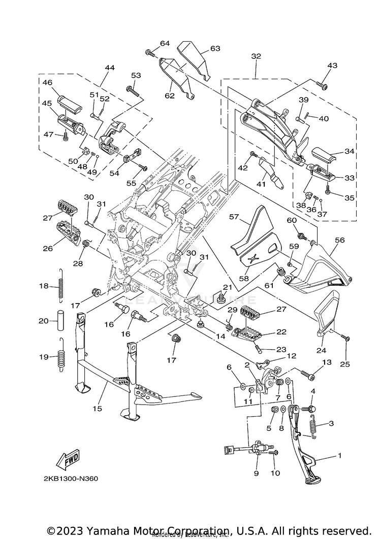 Stand Footrest Schematic