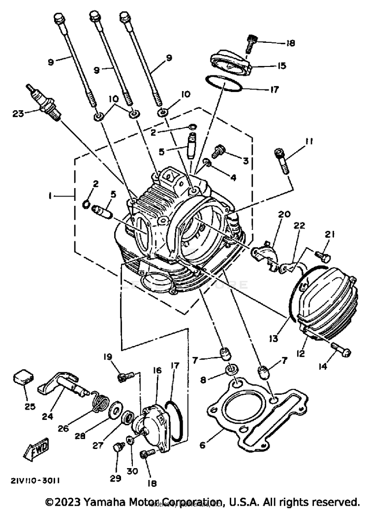Cylinder Head Schematic