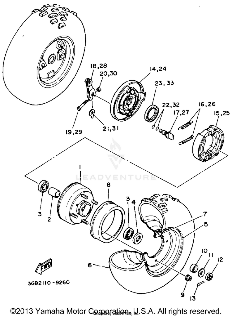 Front Wheel Schematic