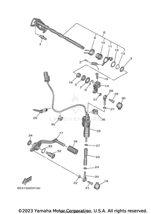 Shift Shaft Schematic