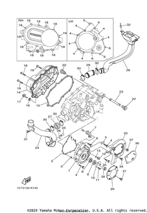 Crankcase Cover 1 Schematic