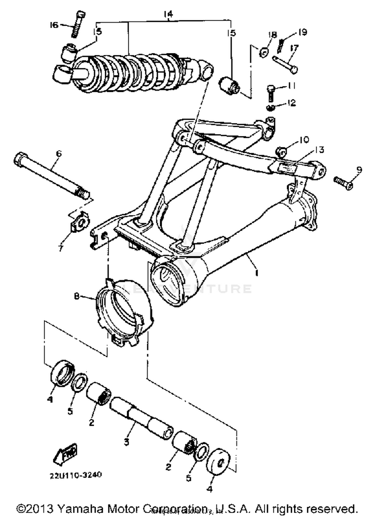Rear Arm Suspension Schematic
