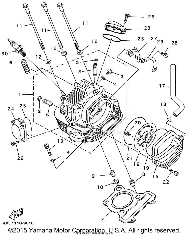 Cylinder Head Schematic