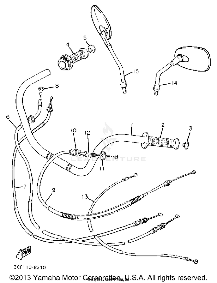 Handlebar Cable Schematic