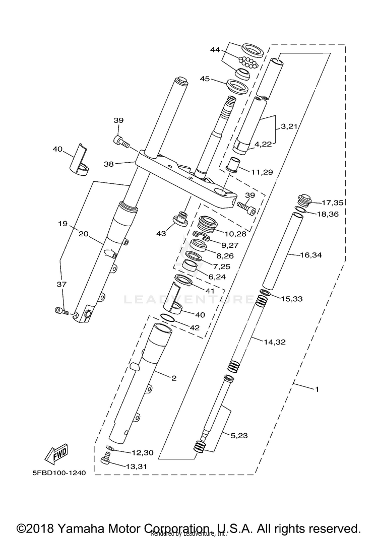 Front Fork Schematic