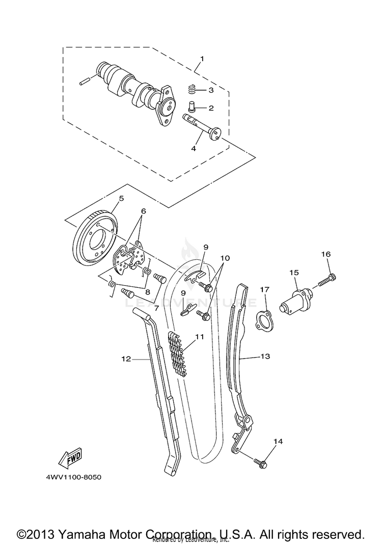 Camshaft Chain GRIZZLY YFM600FHN GRIZZLY REALTREE HUNTER - YFM600FHN - 2001 Schematic