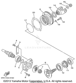 Middle Drive Gear Schematic