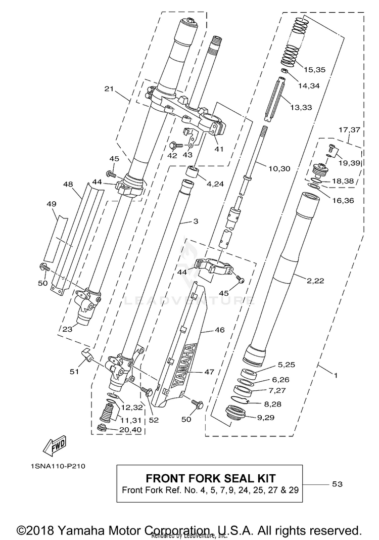 Front Fork Schematic