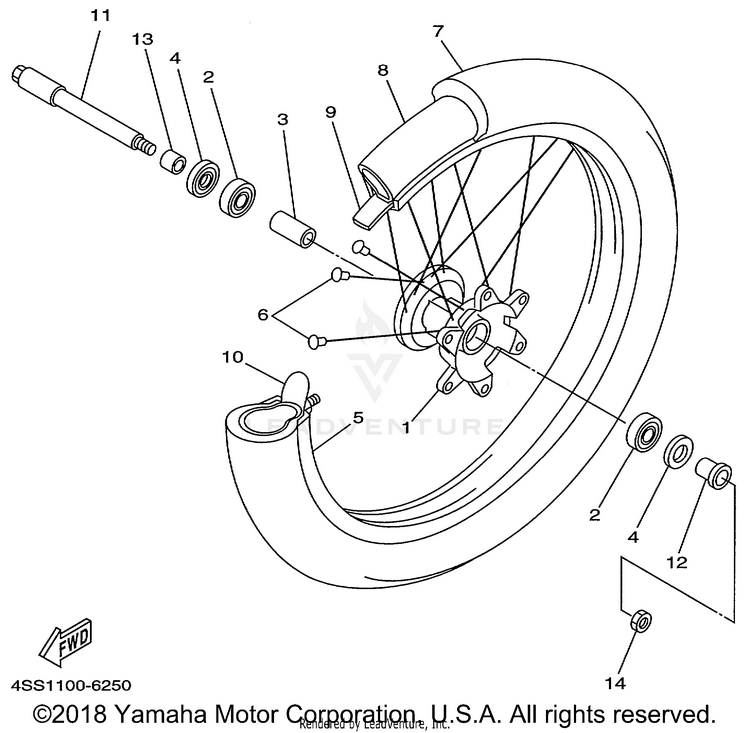 Front Wheel Schematic